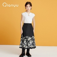 New Chinese Style Pony Skirt Disha Chiyo Children's Clothing Girls' Skirt Chinese Style Pony Skirt A