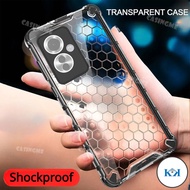 KK Oppo Reno11 F 5G Shockproof Bumper Transparent Honeycomb Casing For Oppo Reno11F Reno 11F Reno 11