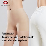 F and Plus size  2pcs/set Invisible Foundation Liquid Seamless Ice Silk Safety Pants for Women 7A An