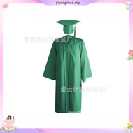 Jubah Konvo Dewasa Academic Graduation Gown With Mortarboard Robe for University Convocation Gown