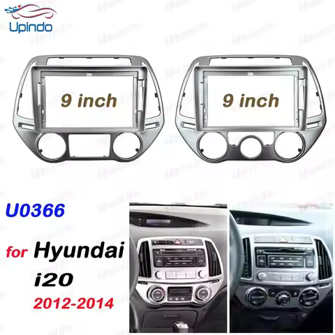 For Hyundai I20 2012-2014 9 Inch Car Radio Fascia Panel Frame Dashboard Mount Kit