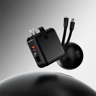 【รับประกัน 2 ปี】NEW ACMIC Power Bank 20000mAh รุ่น W1501 แบตสำรอง มีสายชาร์จในตัว ชาร์จไว มีประกันศู