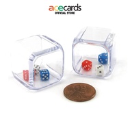 Chessex Dice 1 Red & 1 White & 1 Blue 5mm D6 Dice Set (25mm)