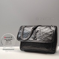 ⚡（25年傑出商戶）YSL Saint Laurent Niki bag Medium 鏈條包 手袋 油蠟皮 黑色 牛皮 生日禮物 新年禮物 情人節禮物 Valentine gift 💎Carouse