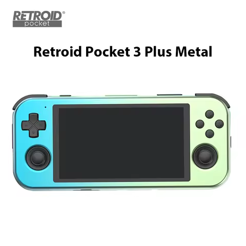 Retroid Pocket 3 Plus Metal Android Handheld Game Console 4.7Inch IPS Touch Screen 4GB 128GB Wifi5G 