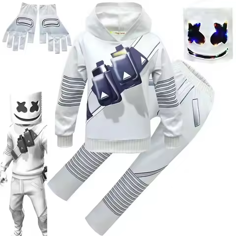 Hot Rock Music DJ Smiling Face DJ Party Cosplay Costumes Mask Fancy Mascot Anime Halloween Costume F