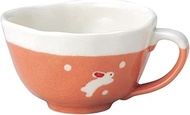 Mino Ware K43175 Rabbit, Soup Cup, Pink