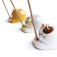 日本Decole 兩用燃香瓷座