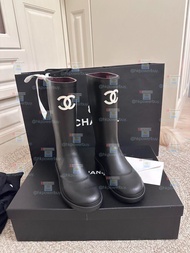 CHANEL 香奈兒 經典雙C高筒 雨靴 靴