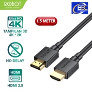 Cable HDMI ROBOT RFH015 1.5M 4K ULTRA HD