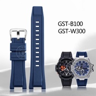 สายนาฬิกาข้อมือยางซิลิโคนสำหรับ Casio G-SHOCK GST ซีรีส์ GST-W300 210 400กรัม S130 S310 S330 B100สายนาฬิกาข้อมือสายรัดข้อมือกีฬา CarterFa