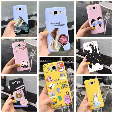For Samsung Galaxy J1 J5 2016 Case Cute Flowers Silicone Back Cover For Samsung J1 J5 2016 Phone Cas
