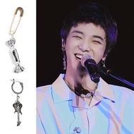 Hua Chenyu Celebrity Huahua Same Style Candy Earrings Mars Wuhan Yunyou Music Festival Guitar Ring N