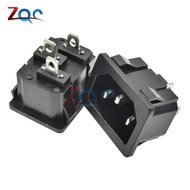 250VAC 10A AC power socket C14 Inlet Power Socket Connector Plug Industrial socket Plug IEC320 C14 3
