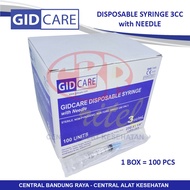 Gidcare Disposable Syringe (syringe) 3cc + Needle