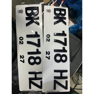 7CM CONVEX RAISED CAR PLATE