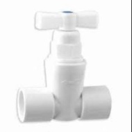 [READY STOCK] 3/4" DKI PVC STOP COCK Water Tap Direct Pipe Filter And Water Dispenser