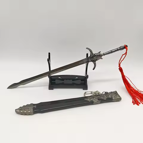 Devil May Cry 5 Game Peripherals Dante's Sword of Rebellion Weapons Model With Sheath Alloy Crafts K