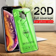 iPhone 6 6S 7 8 Plus XS Max XR X Tempered Glass Full Cover Screen Protector 20D