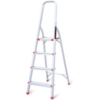 ONE - 鋁合金梯子4步 家用梯 加厚帶扶手人字梯 (Random)