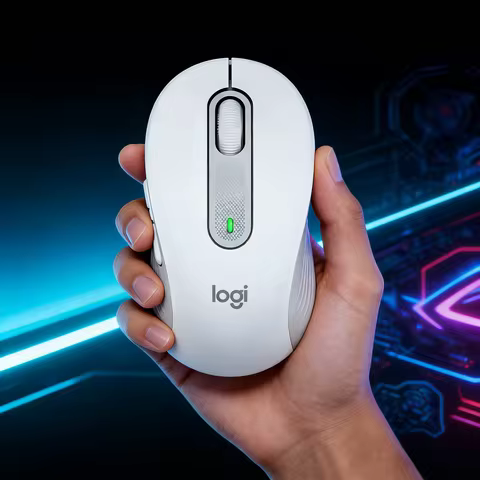 Logitech M650 Wireless Mouse Bluetooth 2.4G Silent Click Ergonomic Office Mice for PC Laptop