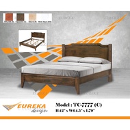 EUREKA 7777 Queen Bed Solidwood / Katil Kayu Solid Wood (Delivery &amp; Installation Klang Valley)