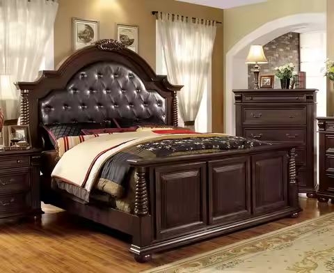 Farmhouse Bedroom Furniture Set Luxury Antique Bedroom Set Antique Wooden Queen/King Bedroom Genuine