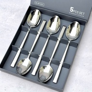Myresto cutlery 18/10 stainless steel spoon and fork set 5PCS