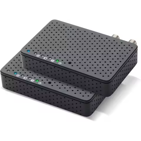 MoCA 2.5 Network Adapter Kit of 2 Extends Internet Over Coaxial Cable for Cable Fiber DSL