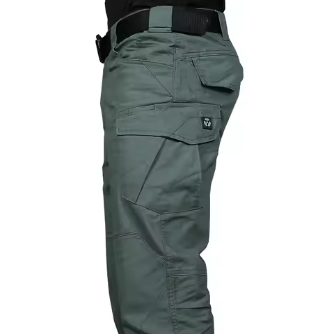 2023 High Quality Waterproof Cargo Pants Solid Sweatpants Trousers Outdoor Straight Men Tactical Car