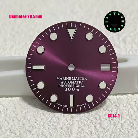 Hot Selling 28.5mm SUB Green Glow Black Green s logo Blue dial Silver Gold Gold needle NH35 automati