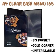 EMI-FILE NON-REFILLABLE A4 SIZE CLEAR CASE MENU/MUSIC BOOK/CATALOG 160 162 163 164 165 167