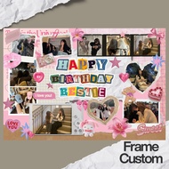 Cute Girl Bestie Gift Pink Frame Birthday Gift Graduation