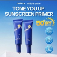 [2 Pcs] Unitary Sun Face Protection Serum 30ml SPF50+PA+++ Hybrid Facial Sunscreen for Sensitive Ski