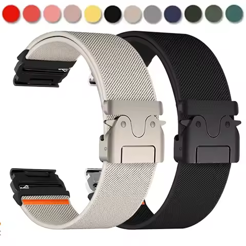22mm 26mm Quickfit Nylon Strap For Garmin Descent Mk3i 51mm Mk2 Bracelet Garmin Enduro 2 MARQ/Epix G