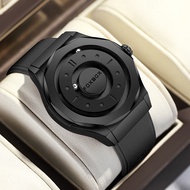 นาฬิกาแฟชั่น FOXBOX สำหรับผู้ชาย นาฬิกากันน้ำแบบสปอร์ต นาฬิกาควอตซ์ ลูกบอลแม่เหล็กกลิ้ง นาฬิกาธุรกิจ