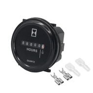 DC6-80V 6-digital Display Round Mechanical Timer Hour Meter Tracking