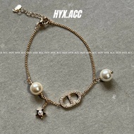 Women's Bracelet Elegant [Cd] Letter Pearl Bracelet
