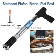 Stamset Mesin Paku Tembak Mesiu Ramset T1000 BONUS Paku Tembak 20Pcs