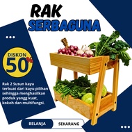 2-tier spice rack, multi-purpose spice rack, wooden spice rack, aesthetic spice rack