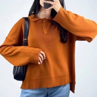 ENZY knitted Sweater Korean styleWanita