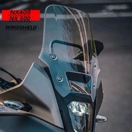 For Honda NX400 2023 2024 NX 500 2024 Transparent Smoke Gray Windshield NX500 Windshield Motorcycle 