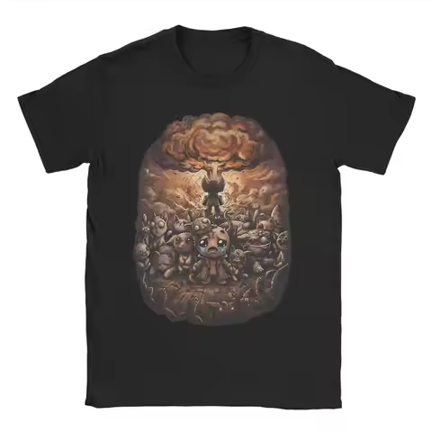 Creative Mewgenics Binding of Isaac T-Shirt Men Women O Neck 100% Cotton T Shirts Skull Tears Short 