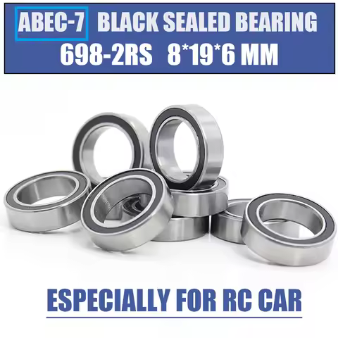 698RS Bearing 10PCS 8x19x6 mm ABEC-7 Hobby Electric RC Car Truck 698 RS 2RS Ball Bearings 698-2RS Bl