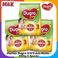 Dumex Dugro 3/4/5 Asli/Madu 850g X 3packs