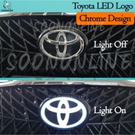 Toyota Front Grill Led Logo Emblem 5D/ Toyota EL Light kit/ Toyota LED Logo with light