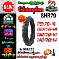 Motorcycle Tires Size 110/70-14 120/70-14 130/70-14 140/70-14 SHR79 Model TL Type Champion Brand (Wi