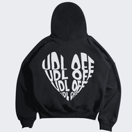 HITAM Hoodie BOXY OVERSIZE UDL OFF BLACK
