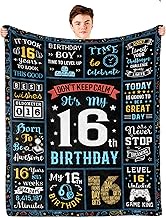16th Birthday Gifts for Boys, 16 Year Old boy Birthday Gift Ideas, Gifts for 16 Year Old Boy Blanket