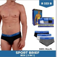 Cd / Men's Underwear Rider Sport 333 R333 R333B [3pcs]